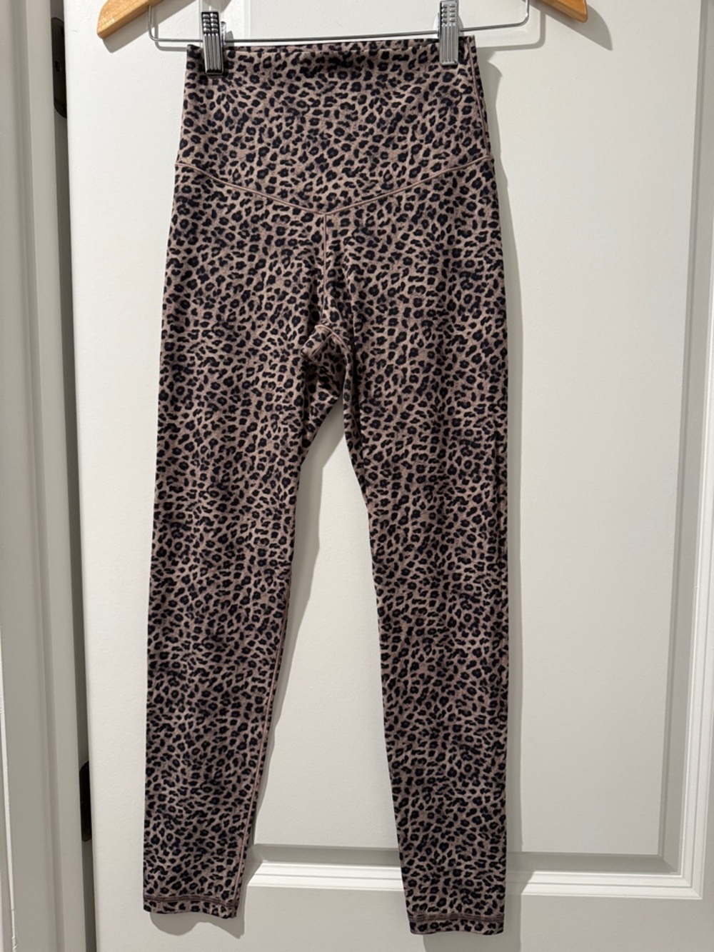 Aerie Leopard Print Leggings in Brown and Black
